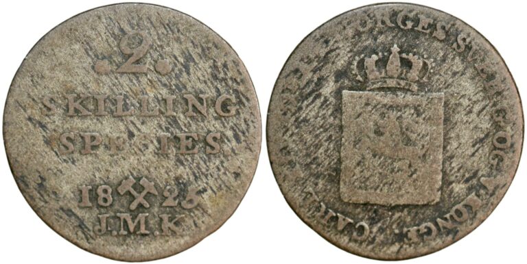 2 skilling 1825