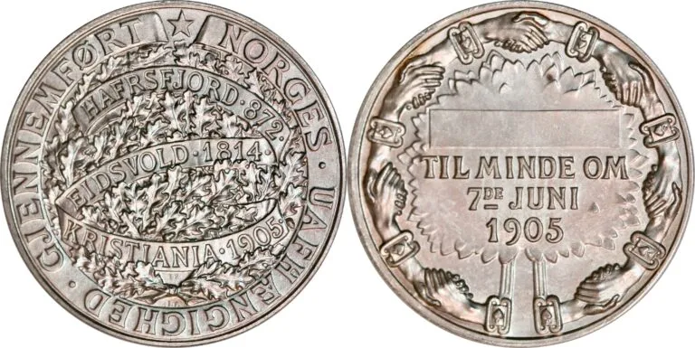 Norway, the dissolution of the union with Sweden 7th June 1905