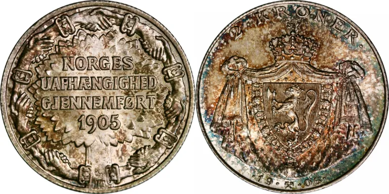Norway, 2 kroner 1906