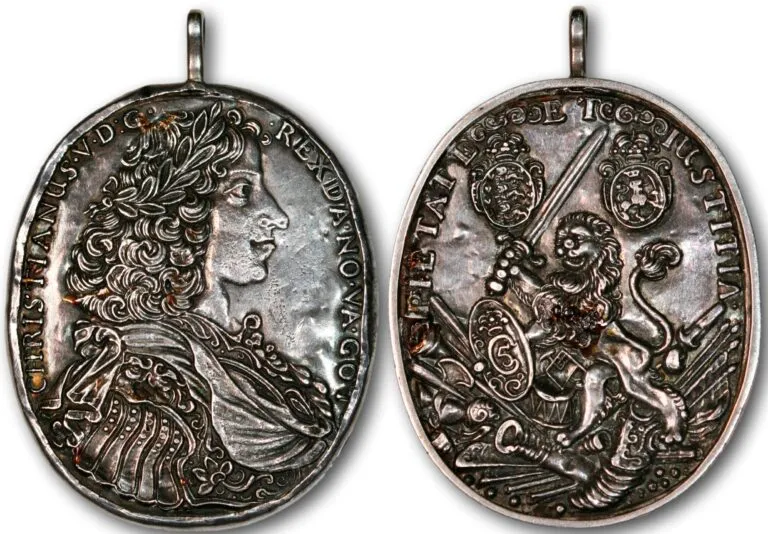 Denmark / Norway, medal (“sølvblikk”) 1670-1699