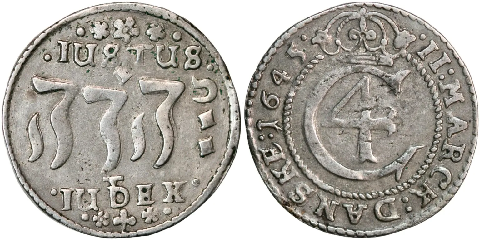 Norway, 2 mark 1645