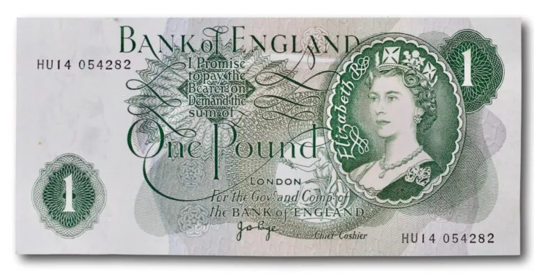 Storbritannia, 1 pund 1970-1977