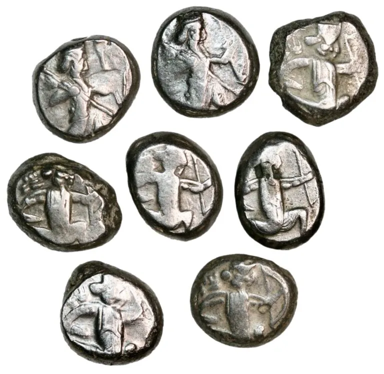 The Achaemenidae Dynasty, group of 8 sigloi (ca. 450-375 BC)