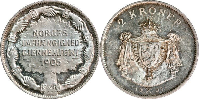 Norge, 2 kroner 1907