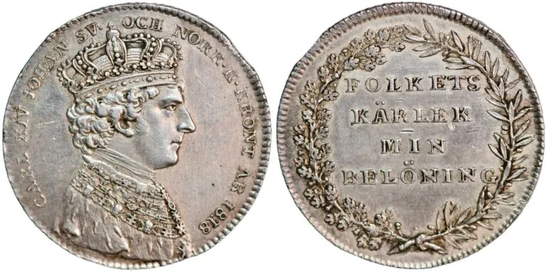 Sweden, 1/3 riksdaler 1818