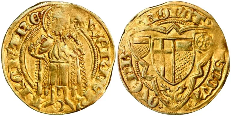 Germany, goldgulden (gold!) 1388-1418