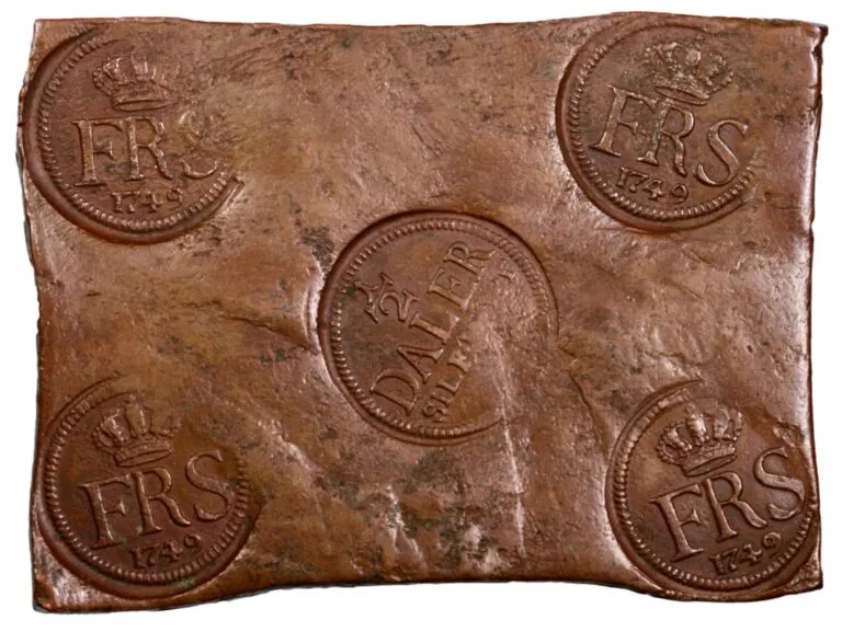 Sweden, 1/2 daler 1749