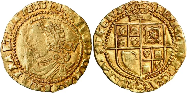 England, quarter laurel (gold!) 1619-1625