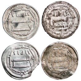 The Abbasid Caliphate, four dirhams (8th-9th Century AD)