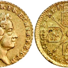 Great Britain, 1/4 guinea (gold!) 1718