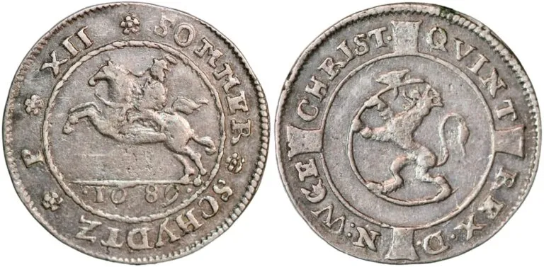 12 skilling 1689 (SOMMER SCHYDTZ)
