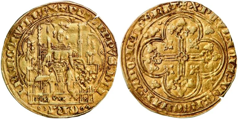 France, écu d’or (gold!) 1337