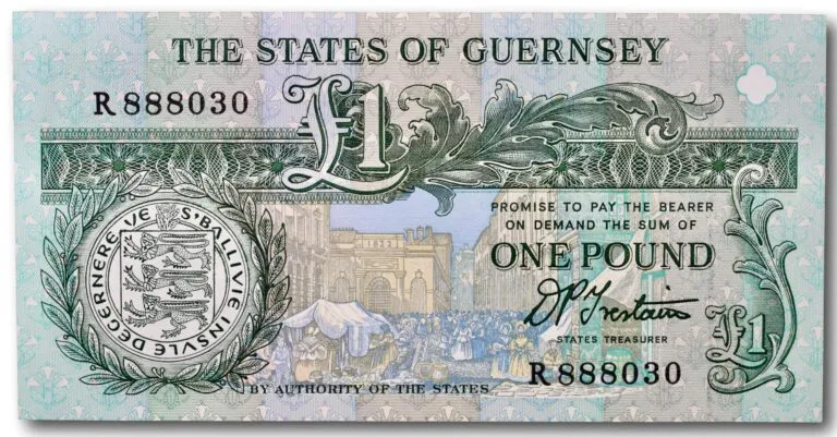 Guernsey, 1 pund 1990-1991