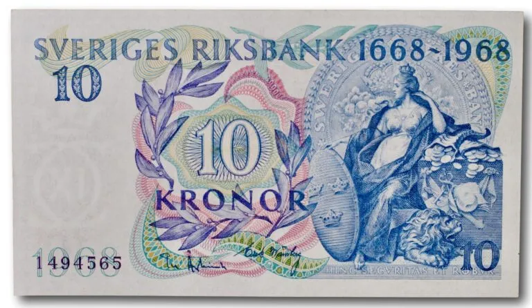 Sweden, 10 kronor 1968