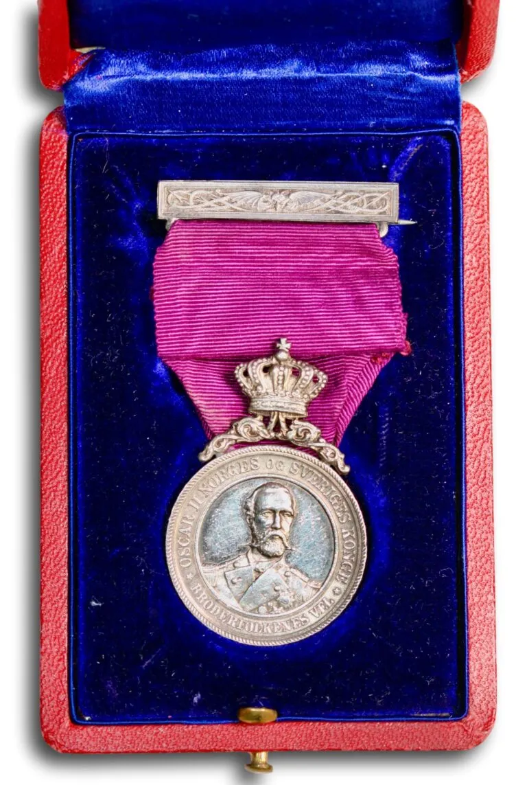 Norway, King Oscar II’s Medal for Civil Service (1882)