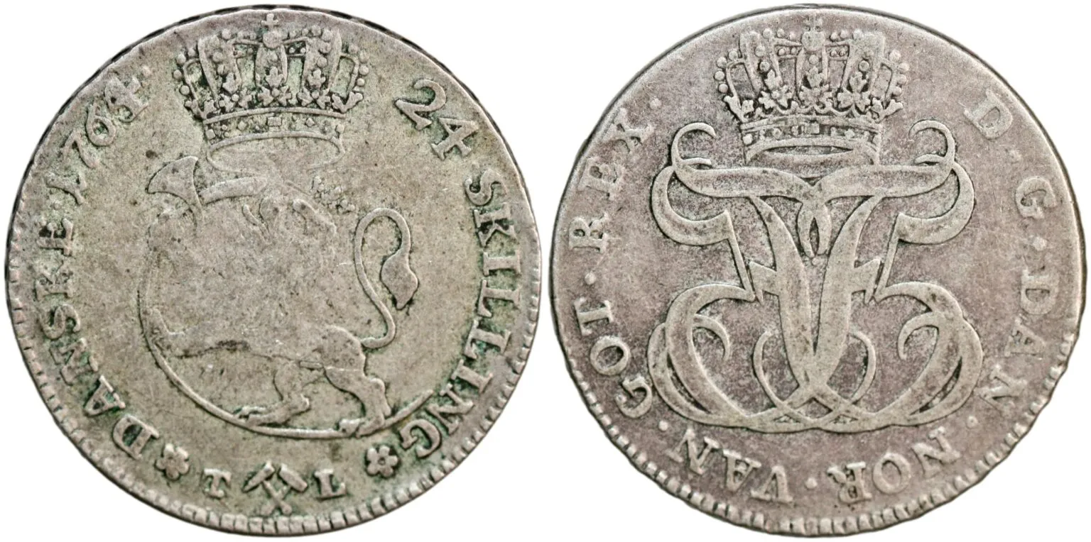 Norway, 24 skilling 1764
