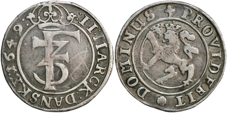 Norway, 2 mark 1649