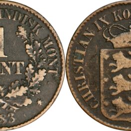 Danish West Indies, 1 cent 1883