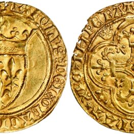 France, ecu d’or (gold!) 1380-1422