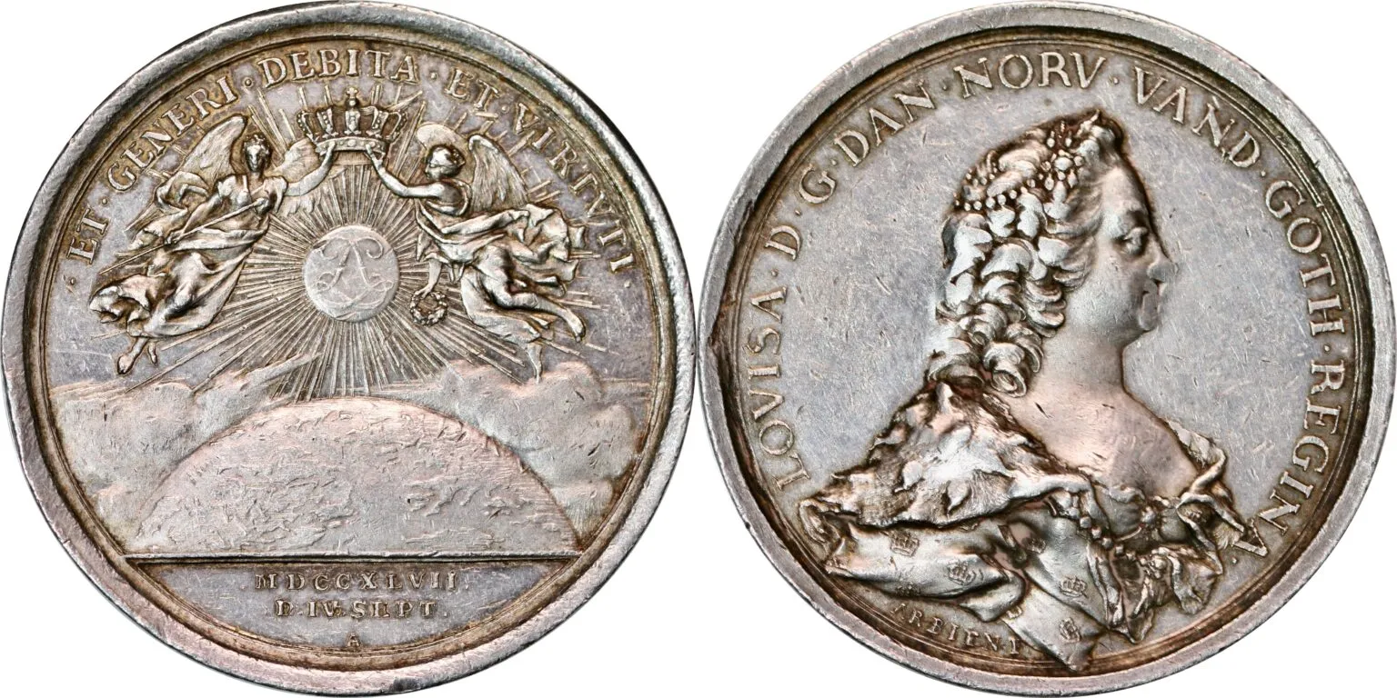 Denmark, The Anointing of Queen Louise (1747)