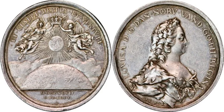 Denmark, The Anointing of Queen Louise (1747)