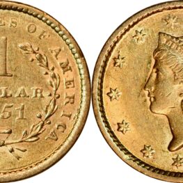 USA, dollar (gold!) 1851