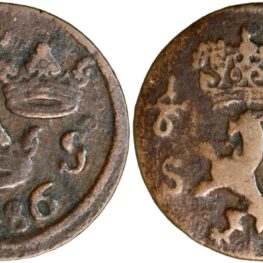 Sweden, 1/6 öre 1686