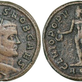 Bi follis from Caesar Galerius (296-299 AD)