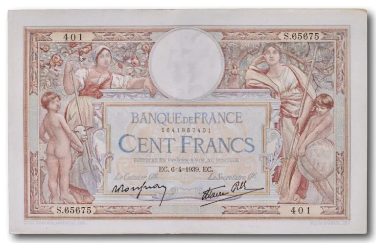 France, 100 francs 1939
