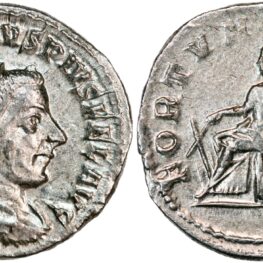 Antoninianus fra keiser Gordian III (242-244 e. Kr.)