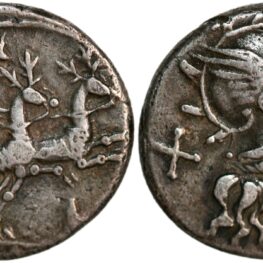 Anonym denarius 143 e. Kr.