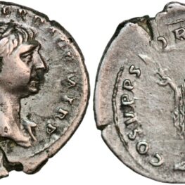 Denarius from Emperor Trajan (107-108 AD)