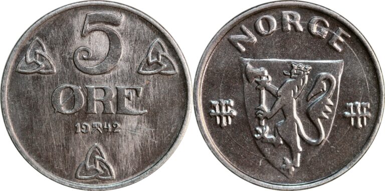 5 øre 1942 PRAKT