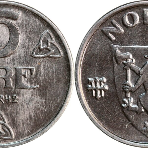 5 øre 1942 PRAKT