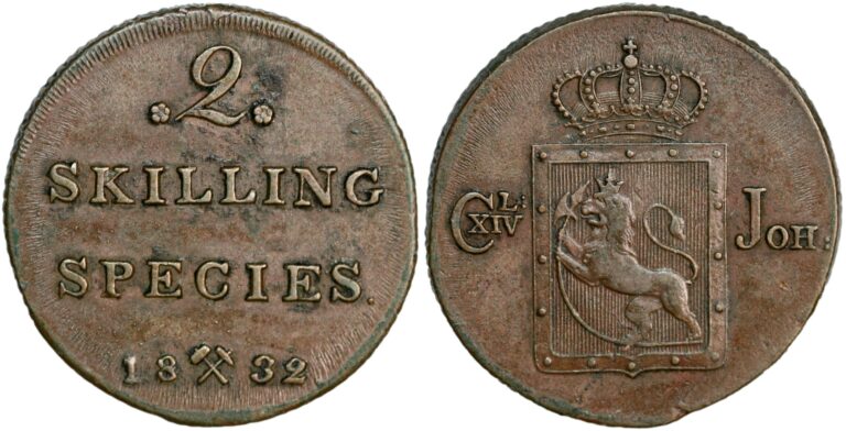 2 skilling 1832