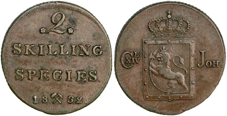2 skilling 1832