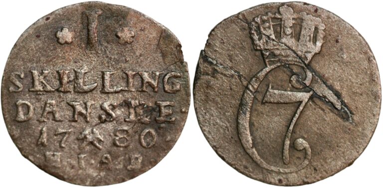 1 skilling 1780