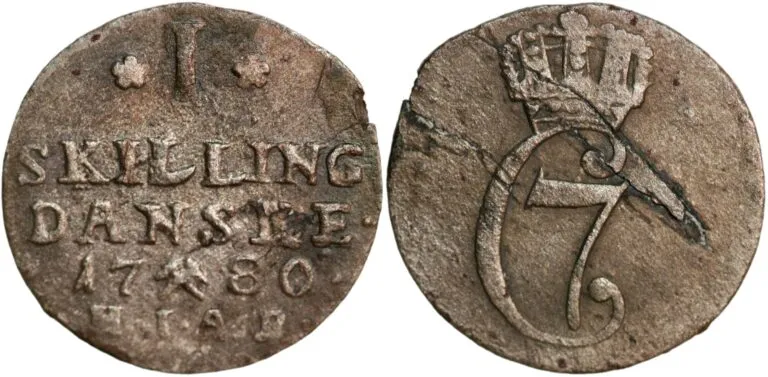 Norway, 1 skilling 1780