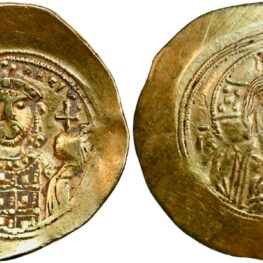 EL Histamenon nomisma from Emperor Michael VII Ducas (1071–1078 AD)