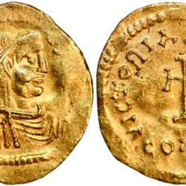 Tremissis (gold!) from Emperor Heraclius (610-641 AD)
