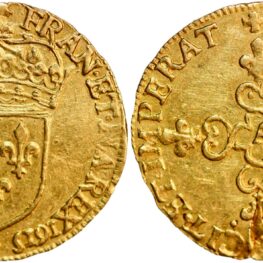 France, ecu d’or (gold!) 1610-1643