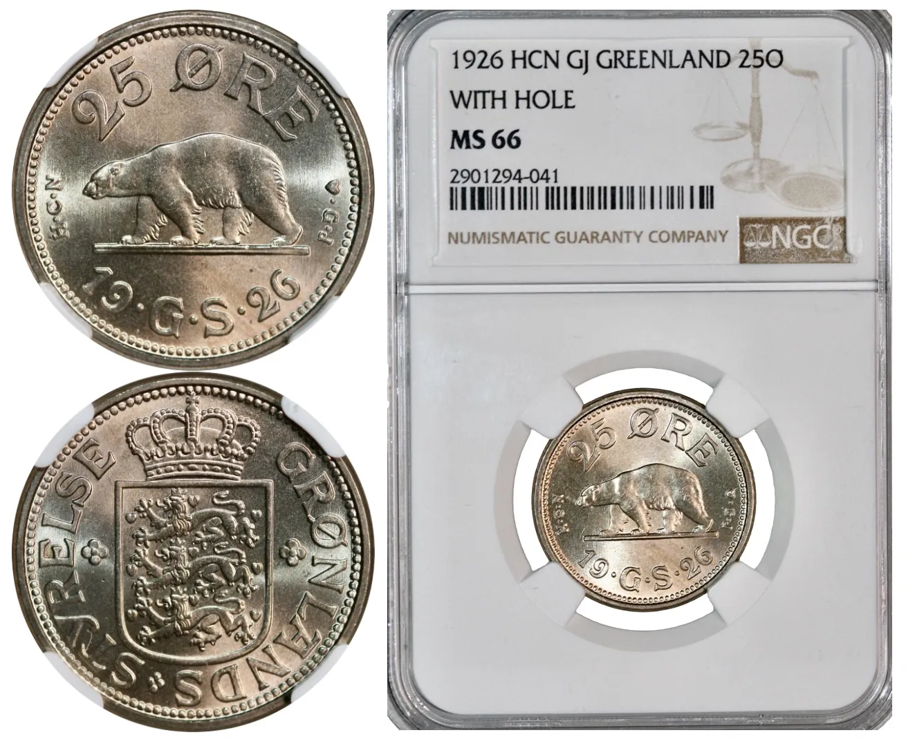 Greenland, 25 øre 1926 (MS 66)