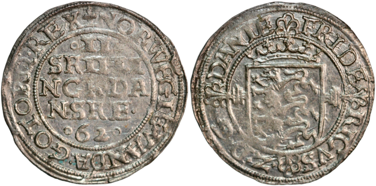Denmark, 2 skilling 1562
