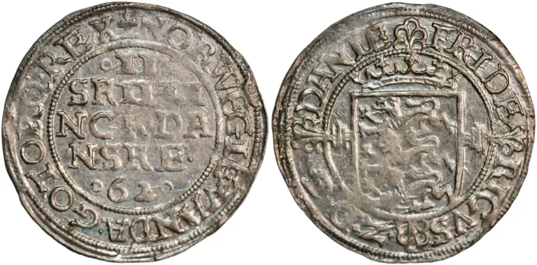 Denmark, 2 skilling 1562
