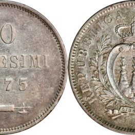 San Marino, 10 centesimi 1875