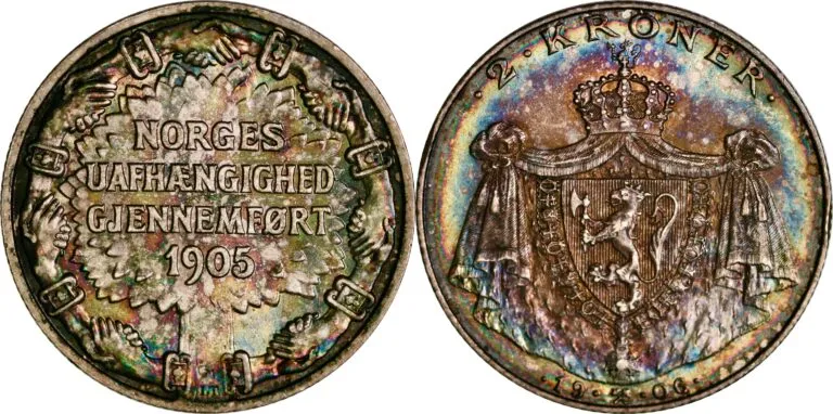 Norway, 2 kroner 1906