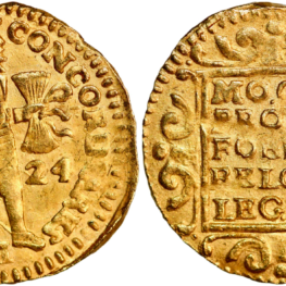 Ducat (gold!) from the Akerendam shipwreck (1725)