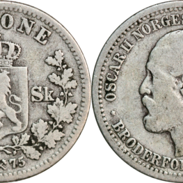 Norway, 1 krone / 30 skilling 1875