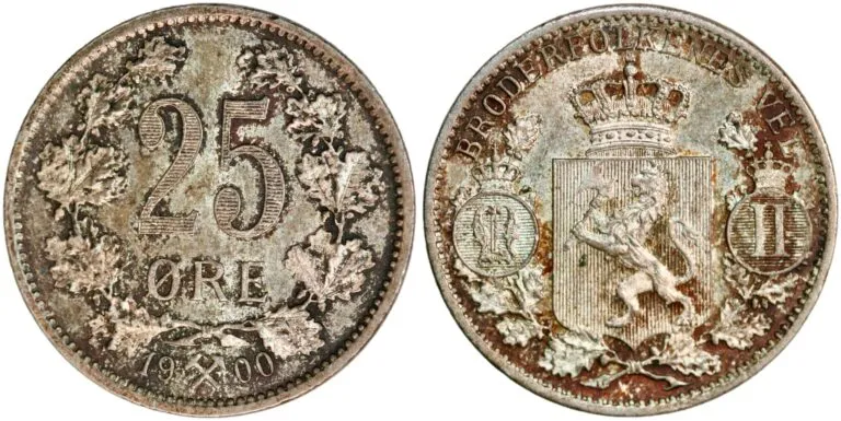 Norway, 25 øre 1900 (beautiful condition!)