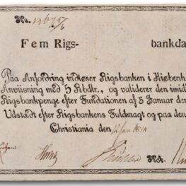 Norway, 5 rigsbankdaler 1814